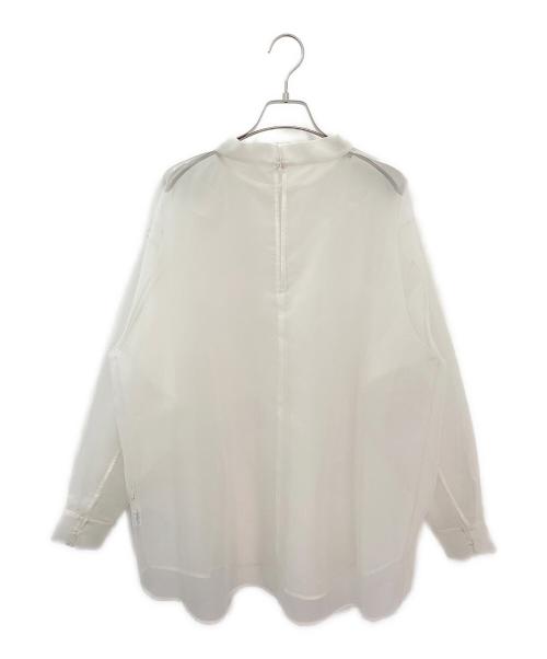 AEWEN MATOPH（イウエン マトフ）AEWEN MATOPH (イウエン マトフ) オーガンジー ハイネック プルオーバー ブラウス ホワイト サイズ:Freeの古着・服飾アイテム