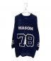 athletic wear MASON (athletic wear MASON) athletic wear MASON MESH KNIT ネイビー サイズ:F 未使用品：11000円