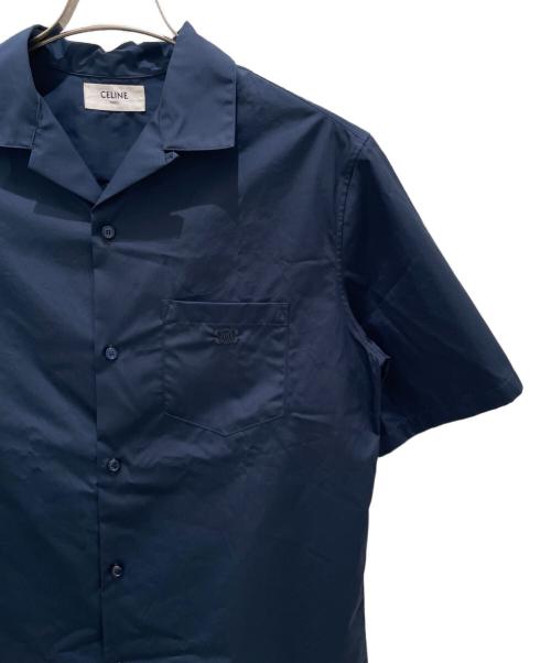 CELINE（セリーヌ）CELINE (セリーヌ) ボーリングシャツ ネイビー サイズ:37の古着・服飾アイテム