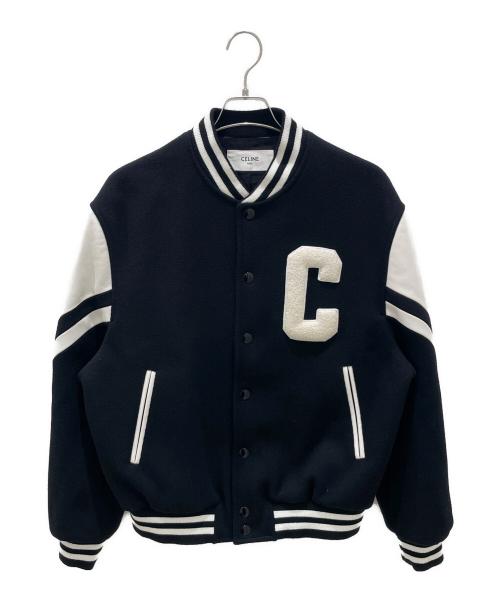 CELINE（セリーヌ）CELINE (セリーヌ) ジャクソン テディジャケット ブラック×ホワイト サイズ:44の古着・服飾アイテム