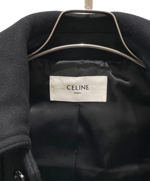 CELINE（セリーヌ）CELINE (セリーヌ) ウールダッフルコート ブラック サイズ:48の古着・服飾アイテム