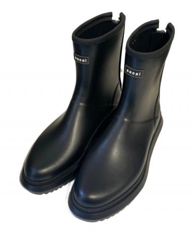 中古・古着通販】sacai (サカイ) Rubber Boots ブラック サイズ:L