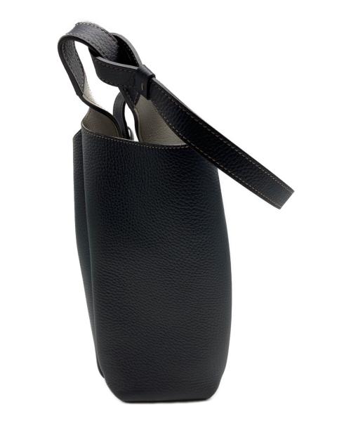 TOD'S（トッズ）TOD'S (トッズ) レザーバケットバッグ ブラックの古着・服飾アイテム