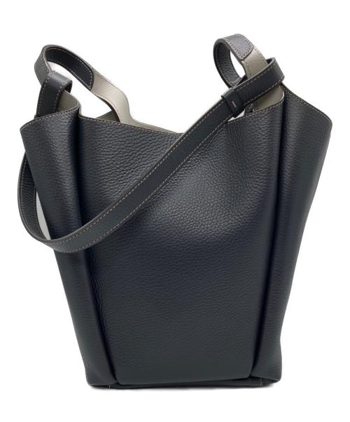 TOD'S（トッズ）TOD'S (トッズ) レザーバケットバッグ ブラックの古着・服飾アイテム