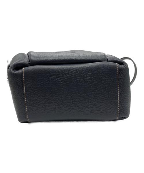 TOD'S（トッズ）TOD'S (トッズ) レザーバケットバッグ ブラックの古着・服飾アイテム
