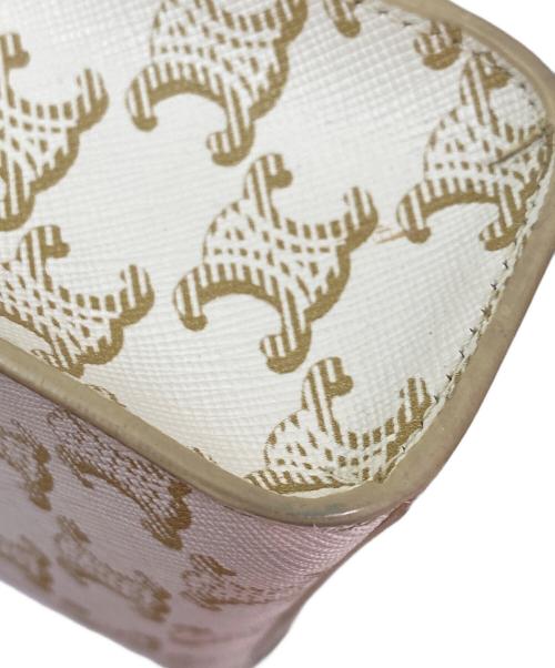 CELINE（セリーヌ）CELINE (セリーヌ) ミニバーティカルカバ ホワイト×ブラウンの古着・服飾アイテム