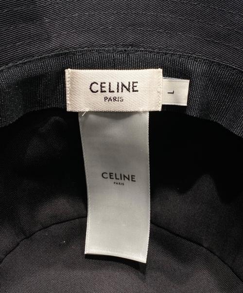 CELINE（セリーヌ）CELINE (セリーヌ) エンブロイダリーグラデーションシークインバケットハット ブラック サイズ:Lの古着・服飾アイテム