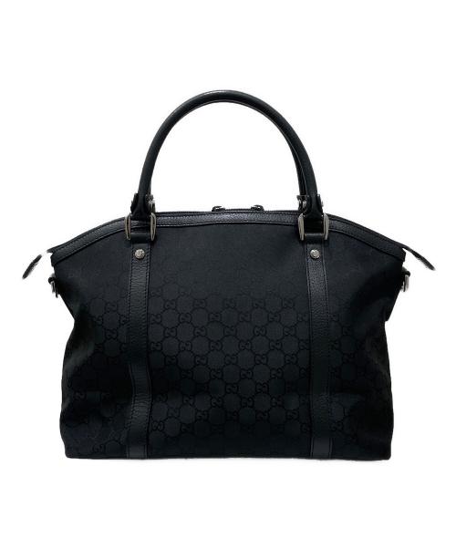 GUCCI（グッチ）GUCCI (グッチ) GGキャンバス 2WAYバッグ ブラックの古着・服飾アイテム
