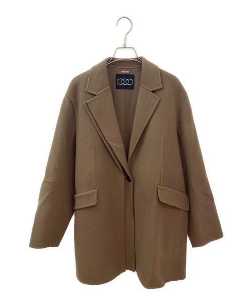 Conte（コンテ）Conte (コンテ) ダブルラペル リバーコート ベージュ サイズ:FREEの古着・服飾アイテム