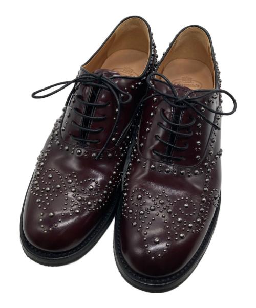 Church’s（チャーチ）Church’s (チャーチ) スタッズシューズ ボルドー サイズ:38の古着・服飾アイテム