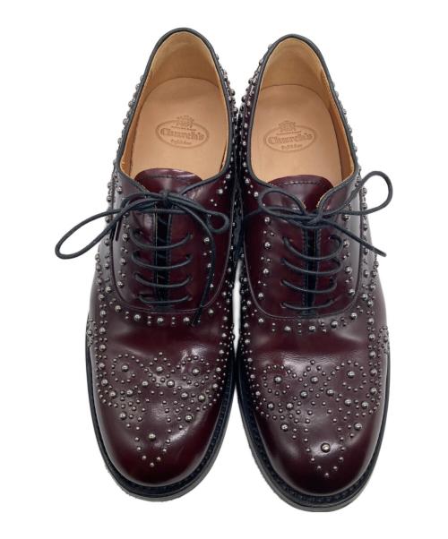 Church’s（チャーチ）Church’s (チャーチ) スタッズシューズ ボルドー サイズ:38の古着・服飾アイテム