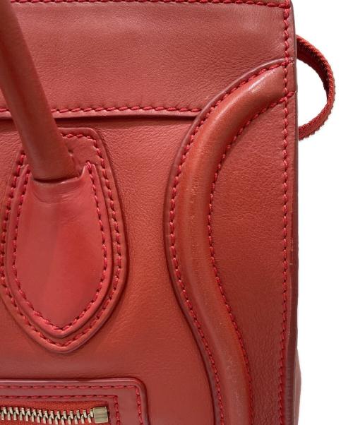 CELINE（セリーヌ）CELINE (セリーヌ) ラゲージ マイクロ レッドの古着・服飾アイテム