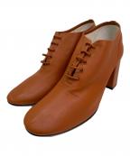 CELINEセリーヌ）の古着「レースアップシューズ」｜ブラウン