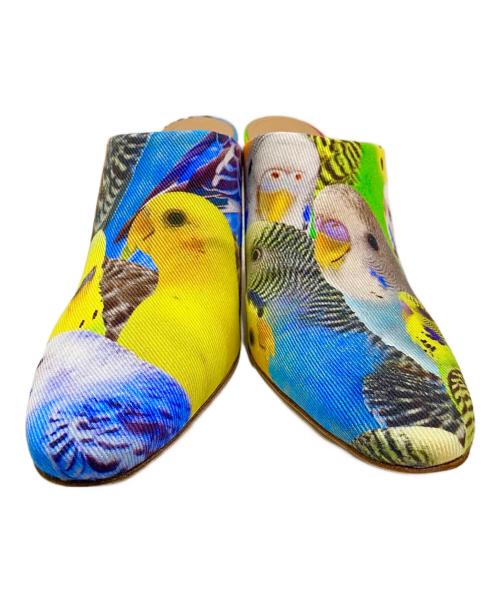 LOEWE（ロエベ）LOEWE (ロエベ) ヒールパンプス/ファブリックミュール インコ マルチカラー サイズ:38の古着・服飾アイテム