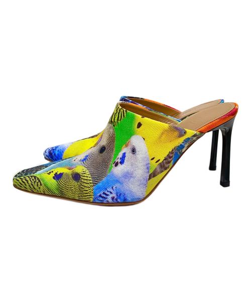 LOEWE（ロエベ）LOEWE (ロエベ) ヒールパンプス/ファブリックミュール インコ マルチカラー サイズ:38の古着・服飾アイテム