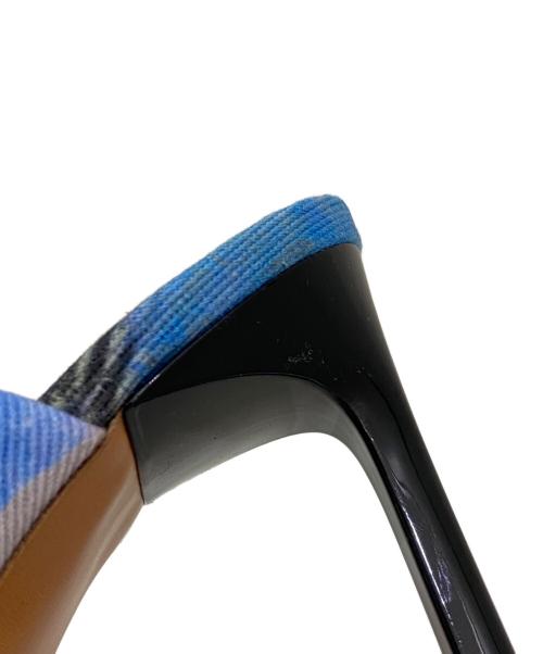 LOEWE（ロエベ）LOEWE (ロエベ) ヒールパンプス/ファブリックミュール インコ マルチカラー サイズ:38の古着・服飾アイテム