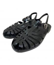 CELINE（セリーヌ）の古着「ラバーグルカサンダル」｜ブラック