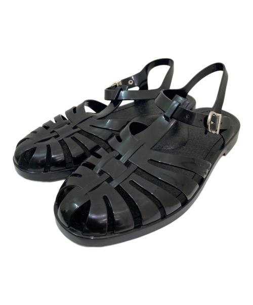 CELINE（セリーヌ）CELINE (セリーヌ) ラバーグルカサンダル ブラック サイズ:40の古着・服飾アイテム