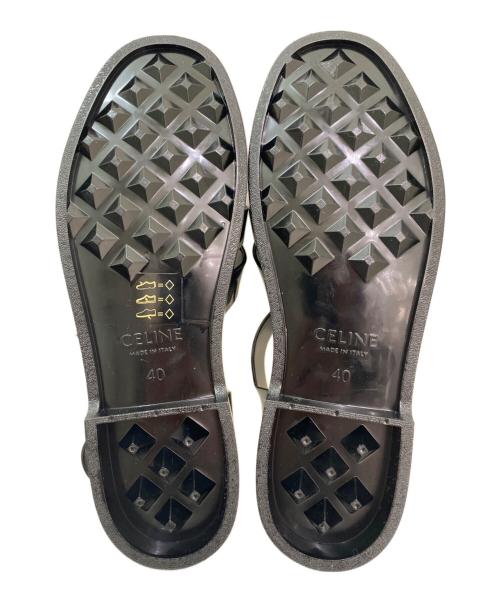 CELINE（セリーヌ）CELINE (セリーヌ) ラバーグルカサンダル ブラック サイズ:40の古着・服飾アイテム