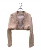 FOXEYフォクシー）の古着「Bolero Brighton/ツイードボレロ」｜ピンク
