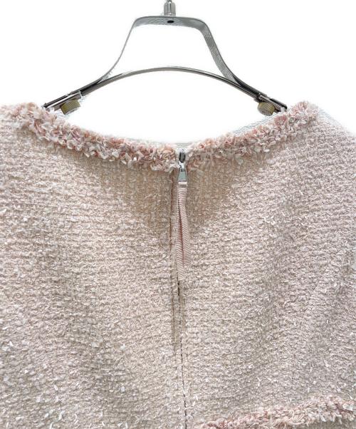 FOXEY（フォクシー）FOXEY (フォクシー) Dress Linette/ツイードワンピース ピンク サイズ:40の古着・服飾アイテム