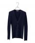 PRADA（プラダ）の古着「カシミヤシルクカーディガン」｜ネイビー
