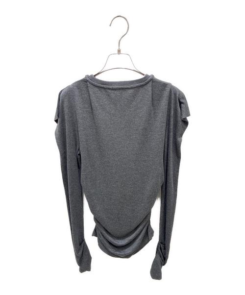 LOEWE（ロエベ）LOEWE (ロエベ) フロントロゴカットソー/長袖カットソー グレー サイズ:Mの古着・服飾アイテム