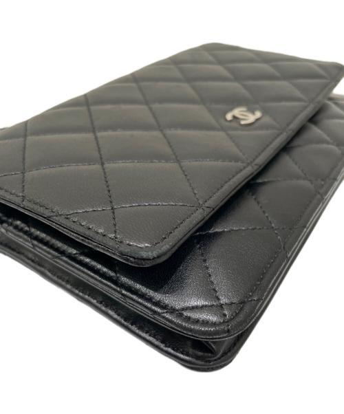 CHANEL（シャネル）CHANEL (シャネル) マトラッセ チェーンウォレット ブラックの古着・服飾アイテム
