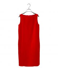 FOXEY NEWYORK（フォクシーニューヨーク）の古着「ノースリーブワンピース　41710-NS00F618L」｜レッド