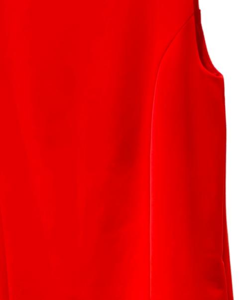 FOXEY NEWYORK（フォクシーニューヨーク）FOXEY NEWYORK (フォクシーニューヨーク) ノースリーブワンピース　41710-NS00F618L レッド サイズ:38の古着・服飾アイテム