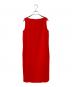 FOXEY NEWYORK（フォクシーニューヨーク）の古着「ノースリーブワンピース　41710-NS00F618L」｜レッド