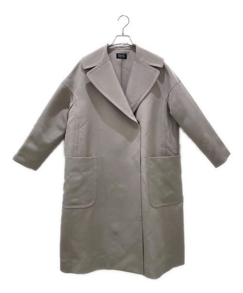 mikako nakamura（ミカコ ナカムラ）mikako nakamura (ミカコ ナカムラ) シルク混コート ベージュ サイズ:38の古着・服飾アイテム