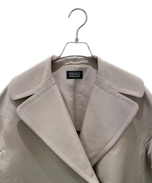 mikako nakamura（ミカコ ナカムラ）mikako nakamura (ミカコ ナカムラ) シルク混コート ベージュ サイズ:38の古着・服飾アイテム