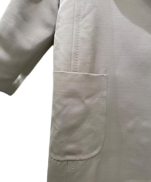 mikako nakamura（ミカコ ナカムラ）mikako nakamura (ミカコ ナカムラ) シルク混コート ベージュ サイズ:38の古着・服飾アイテム