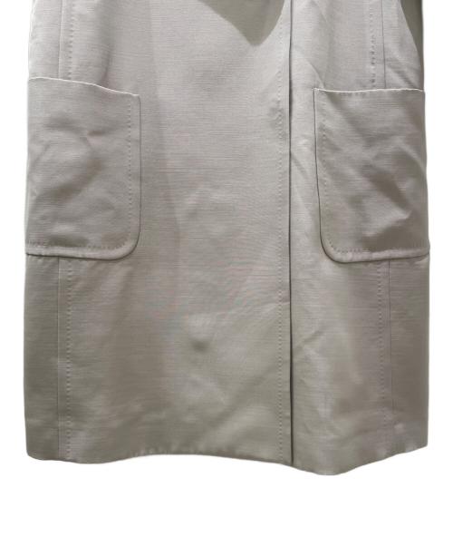 mikako nakamura（ミカコ ナカムラ）mikako nakamura (ミカコ ナカムラ) シルク混コート ベージュ サイズ:38の古着・服飾アイテム