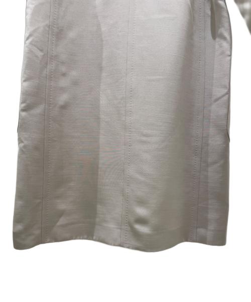 mikako nakamura（ミカコ ナカムラ）mikako nakamura (ミカコ ナカムラ) シルク混コート ベージュ サイズ:38の古着・服飾アイテム