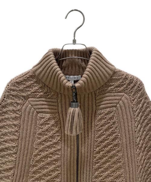 CELINE（セリーヌ）CELINE (セリーヌ) ケーブルジップアップケープ ベージュ サイズ:Mの古着・服飾アイテム