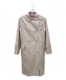 Max Mara Studio（マックスマーラ ストゥディオ）の古着「ベルテッドナイロンコート/トレンチコート」｜ライトピンク