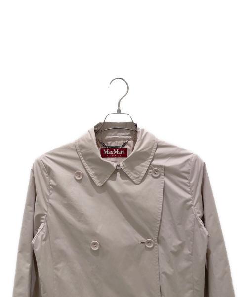 Max Mara Studio（マックスマーラ ストゥディオ）Max Mara Studio (マックスマーラ ストゥディオ) ベルテッドナイロンコート/トレンチコート ライトピンク サイズ:42の古着・服飾アイテム