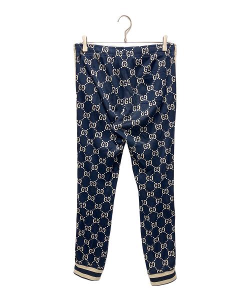 GUCCI（グッチ）GUCCI (グッチ) GG Track Pants/GGジャガードジョギングトラックロングパンツ ネイビー サイズ:Mの古着・服飾アイテム