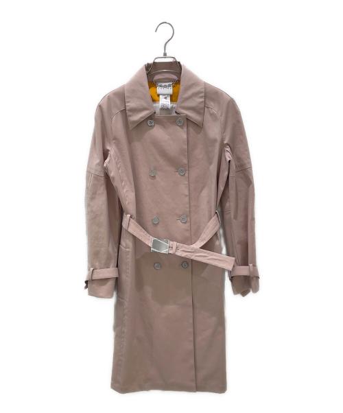 CELINE（セリーヌ）CELINE (セリーヌ) ベルテッドトレンチコート ピンクベージュ サイズ:40の古着・服飾アイテム