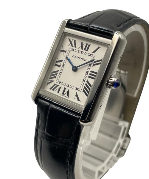 Cartier（カルティエ）Cartier (カルティエ) タンクソロSM/リストウォッチ 白文字盤 サイズ:SMの古着・服飾アイテム