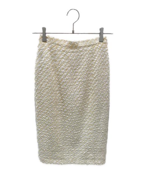 CHANEL（シャネル）CHANEL (シャネル) 96C ツイードセットアップ イエロー サイズ:36の古着・服飾アイテム