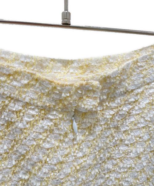 CHANEL（シャネル）CHANEL (シャネル) 96C ツイードセットアップ イエロー サイズ:36の古着・服飾アイテム