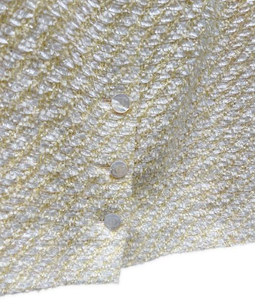 CHANEL（シャネル）CHANEL (シャネル) 96C ツイードセットアップ イエロー サイズ:36の古着・服飾アイテム