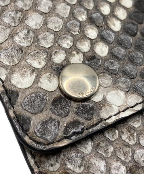 CELINE（セリーヌ）CELINE (セリーヌ) バイカー チェーン ウォレット パイソンの古着・服飾アイテム