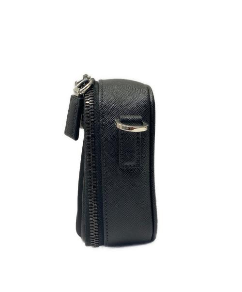 PRADA（プラダ）PRADA (プラダ) ブリック Re-Nylon xサフィアーノレザー バッグ　2VH070 ブラックの古着・服飾アイテム