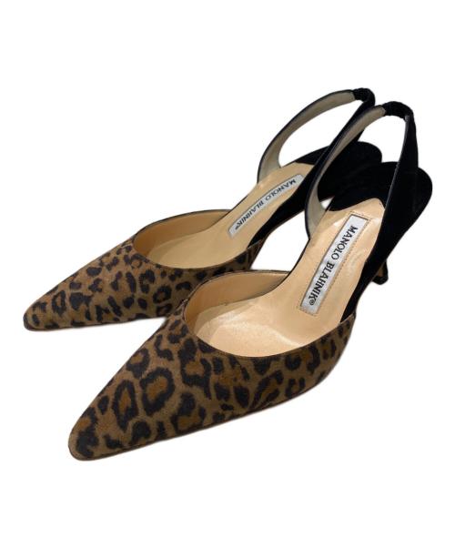 Manolo Blahnik（マノロブラニク）Manolo Blahnik (マノロブラニク) ハイヒールパンプス ブラウン サイズ:35の古着・服飾アイテム