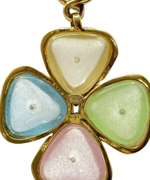 CHANEL（シャネル）CHANEL (シャネル) ココマークグリポアネックレス ゴールド×マルチカラー サイズ:-の古着・服飾アイテム