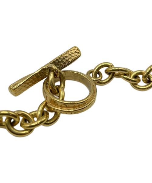 CHANEL（シャネル）CHANEL (シャネル) ココマークグリポアネックレス ゴールド×マルチカラー サイズ:-の古着・服飾アイテム